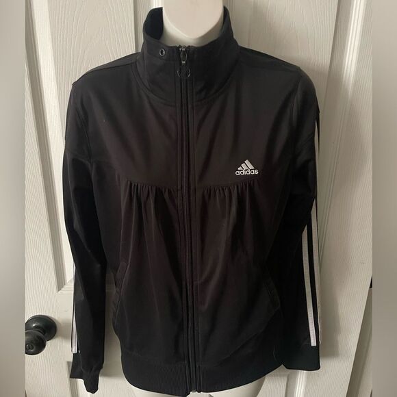 Adidas Women’s Y2K Black Full Zip Track Jacket Size Medium - Picture 1 of 9